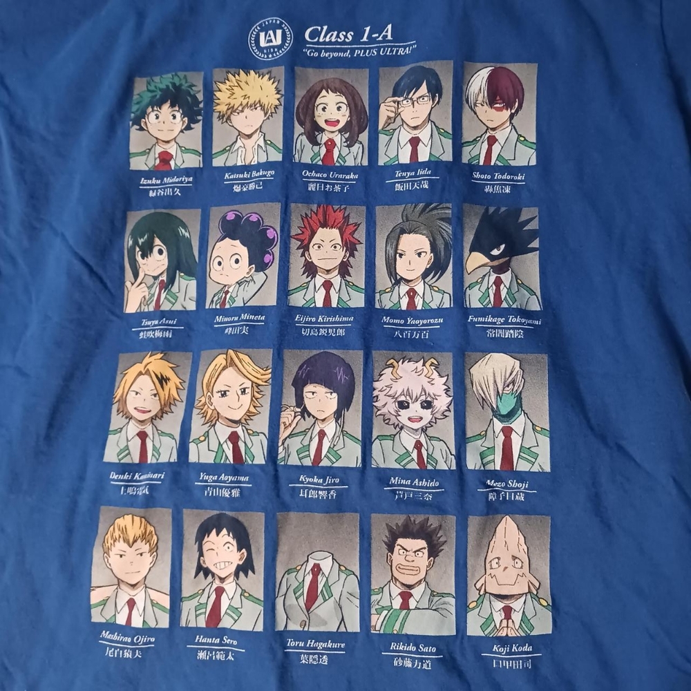 Funimation My Hero Academia Class 1-A T-shirt